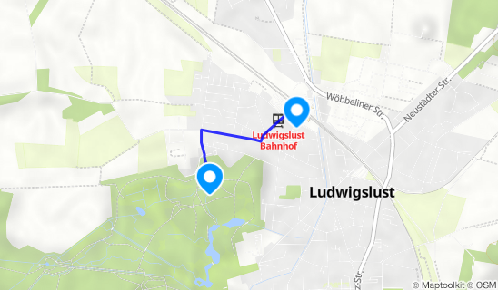 Kartenausschnitt Ludwigslust